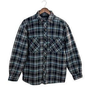 Levi's Levi Strauss‎ Flannel Shacket M Mens Plaid Lined Shirt Jacket Button Up